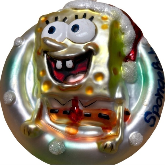 kurt S Adler SpongeBob SquarePants glass ornaments, 2004, Nickelodeon - Picture 7 of 9